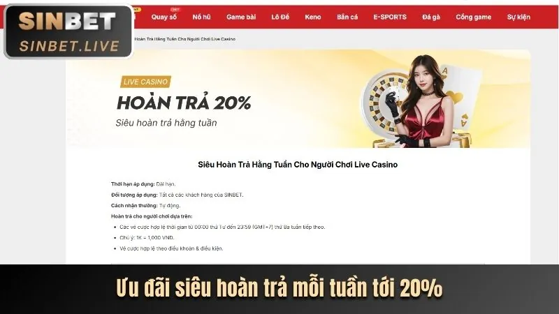 Hoàn trả hàng tuần tại 79 Wim